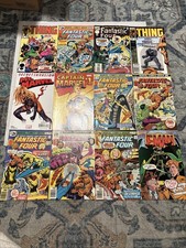 Vintage Marvel Comic Book Lot of 12 Fantastic Four #167, Thing Captain Ms Marvel picture