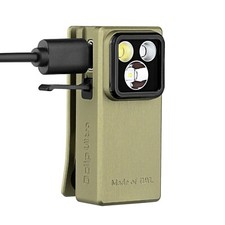 Olight Oclip Ultra 530 Lumen USB-C Rechargeable Clip-On Flashlight - Green picture