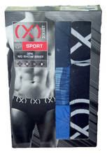 Men's 2xist Briefs Underwear Sport  No Show 3 Pack M (32-34) picture