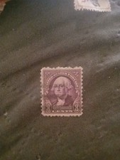 1932 US 3 Cent George Washington Vintage Stamp Purple/Violet picture