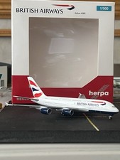 British Airways Airbus A380 G-XLEA Herpa 1:500. picture