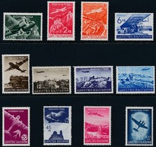 Stamp Bulgaria SC C19-30 1940 WWII Airmail Airplanes Military Set MNH picture