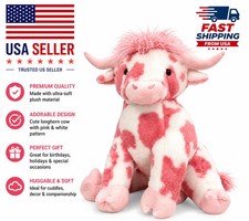 50CM Longhorn Cow Plush Toy Jumbo Stuffed Animal Kawaii Pillow Soft Kids Gift US picture