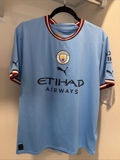 AUTHENTIC PUMA Manchester City Home Stadium Jersey 22/23 Size L picture
