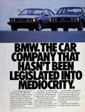 Original 1979 BMW Ad: 633CSi Coupe 733i 528i 320i Luxury Sedan Pair Front View S picture