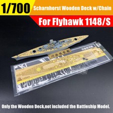 1/700 German Scharnhorst Wooden Deck+Paint Masking w/Chain for Flyhawk FH1148S picture