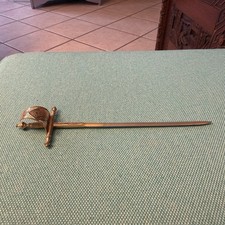 7” Vintage Toledo Sword Letter Opener Spanish with Gift Box picture