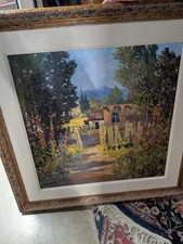 Hans Ressdorf - Adobe Home With Holihocks picture