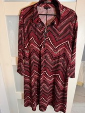 Ava & Grace Womens Zigzag Patterned Long-Sleeve Dress 2X                   35-17 picture