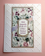 Sympathy Card for Loss of Husband or Wife Name Optional with Verse Inside picture