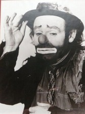 🔥 Rare Emmett Kelly 🤡 Circus Clown Framed Signed Autograph Photo/Check (1959) picture