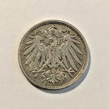 WWI ERA German Empire 10 Pfennig Coin 1873-1914 picture