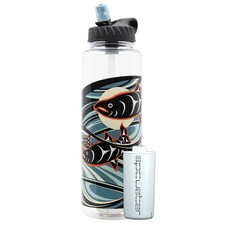 Epic Water Filters Water Bottle - Nalgene OG Leggitt Fish 48oz + 2 Filters picture