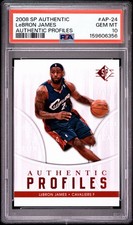 2008-09 SP AUTHENTIC LEBRON JAMES PROFILES #AP-24 PSA 10 CLEVELAND CAVALIERS picture