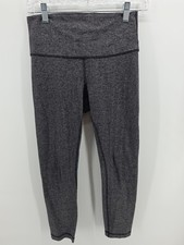 Lululemon Athletica Pants 6 Gray Black Lightweight Herringbone Legging Running  picture