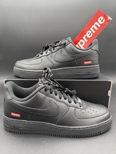 Size 9 - Nike Air Force 1 x Supreme Low Box Logo - Black picture
