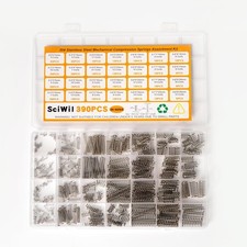 390 Piece Compression Spring Assortment Kit 28 Sizes Small Springs Set Stainless picture