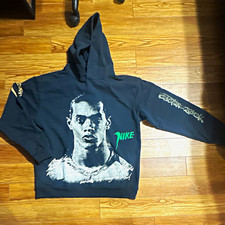 Nike Travis Scott Men's Black Pullover Hoodie Graphic Logo Print Fleece 2XL picture