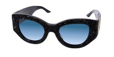 NEW ANNA-KARIN KARLSSON LUCKY GOES TO VEGAS SUNGLASSES CAT EYE FULL-RIM picture