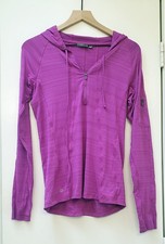 Athleta Women's Pacifica Pink Long Sleeve 1/4 Zip Pullover Hooded Top Size M picture
