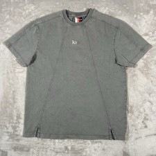 KITH Garment Dyed Paneled Tee T Shirt Mens M Olive Green SS20 Cotton Streetwear picture
