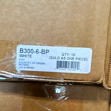 B300-6-BP White Blank Labels Qty 10 Sold as One Piece picture