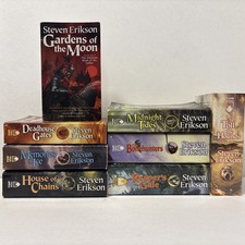 Lot of 8 Books from Malazan Book of the Fallen by Steven Erikson, TOR Fantasy picture