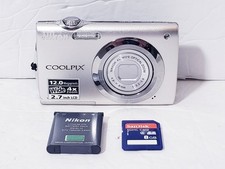 NIKON COOLPIX S3000 12MP Nikkor 4X Wide Optical Zoom Camera w/ Battery & Memory picture