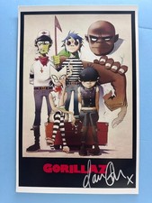 GORILLAZ BAND POSTER 11x17 SIGNED by Damon Albar AUTHENTICATED withCOA  picture