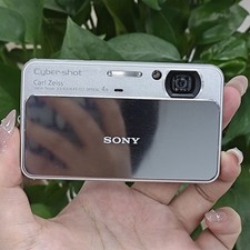 Sony Cyber-Shot DSC-T110 Silver Digital Camera 16.1 MP Vintage 5x Optical Zoom picture