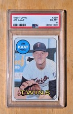 1969 Topps Jim Kaat PSA 6 #290 Minnesota Twins HOF EX-MT picture