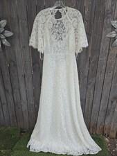 ASOS Edition Olivia Bridal White Lace Wedding Dress Women’s Size 10 picture