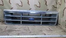 1992-1997 Ford F150 F250 F350 Bronco Front Grille Grill Chrome OEM picture