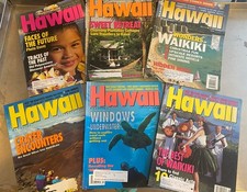 HAWAII Magazine Lot of 6 ~ VINTAGE 1996-1998 Waikiki, Maui, Crater, Underwater picture