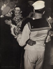 1931/76 Vintage BRASSAI Paris Gay Males Mardi Gras Sailor Costume Photo On 12X16 picture