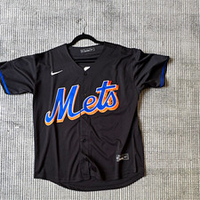 Nike New York Mets Francisco Lindor #12 Black MLB Baseball Jersey Size M picture