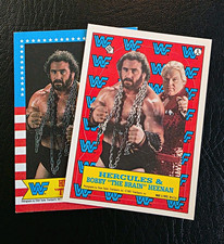 Topps 1987 WWF Wrestling #9 Hercules & Bobby 