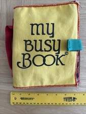 Vintage 1990 My Busy Book – Cloth Interactive Learning Book by Lillian Vernon picture