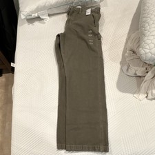 PacSun Men’s Baggy Cargo Pants Brown Canvas Cotton Pockets Waist 32 picture