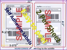 2000 Round Corner Self Adhesive Shipping Labels 8.5x5.5 picture