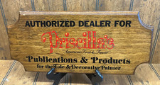 Vintage Priscilla's Tole & Decorative Painting & Crafts Authorized Dealer Sign picture