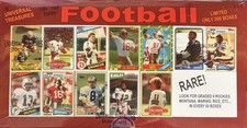 UNIVERSAL TREASURES Football Mystery Box Sealed 162 Topps 1980-89 PSA MONTANA RC picture
