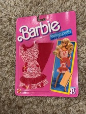 Vtg 1988 Mattel Barbie “Feeling Pretty Fashions- Red Floral ” #1509 NIP picture