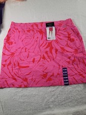 NWT Rafaella Women's XXL Golf Skort Pockets Rose Red Stretchable Fit picture