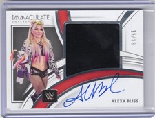 2022 Panini Immaculate WWE Auto ALEXA BLISS 19/99 Worn Relic PATCH AUTOGRAPH picture