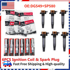 NEW 6PCS OEM DG549 Ignition Coil SP580 Spark Plug For Motorcraft Ford F150 3.5L picture