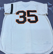 VINTAGE Joe Morgan #35 Houston Colts Throwback Cream Sewn Stitched Jersey. picture