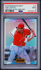 Topps 2015 Bowman's Best 1995 Auto Joey Votto #95BB-JV Red Ref /5 PSA 9 picture