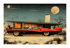 1960s Mid Century Modern Future Concept Art Print BPS11 picture