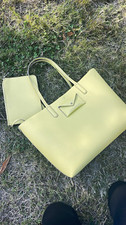 MARC BY MARC JACOBS Yellow Large Tote with Detachable Pouch, Inner Pockets picture